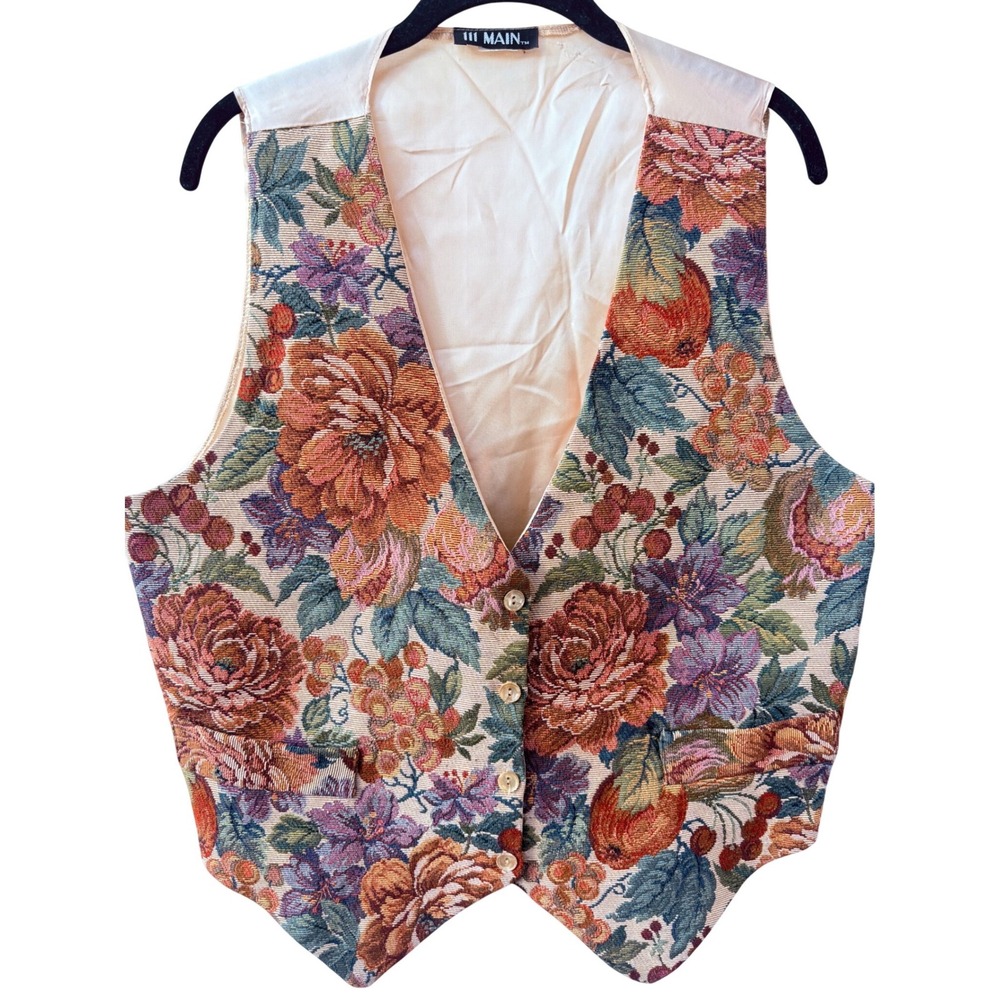 Floral Tapestry Vest in Multi
